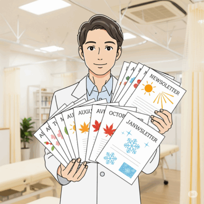 【保存版】もうネタ切れに悩まない！治療院ニュースレターの鉄板ネタ12ヶ月分を完全公開