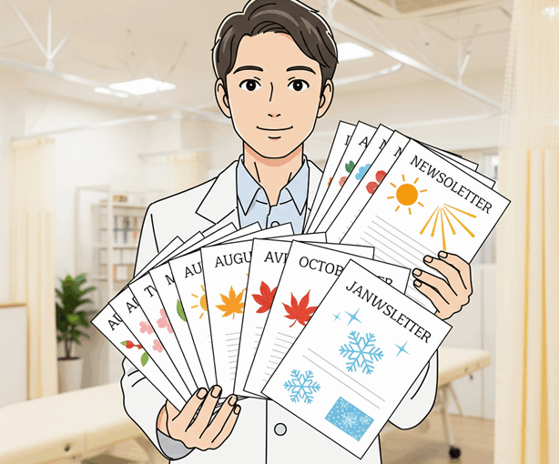 【保存版】もうネタ切れに悩まない！治療院ニュースレターの鉄板ネタ12ヶ月分を完全公開